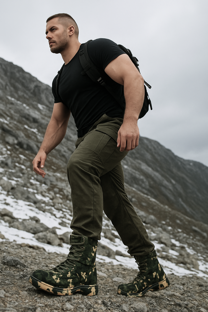 Clash | Army Green Tactical Hiking Boots