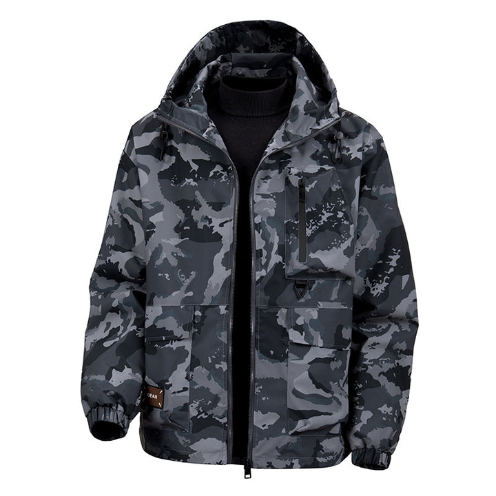 Nomad | Camouflage Hooded Zip Jacket