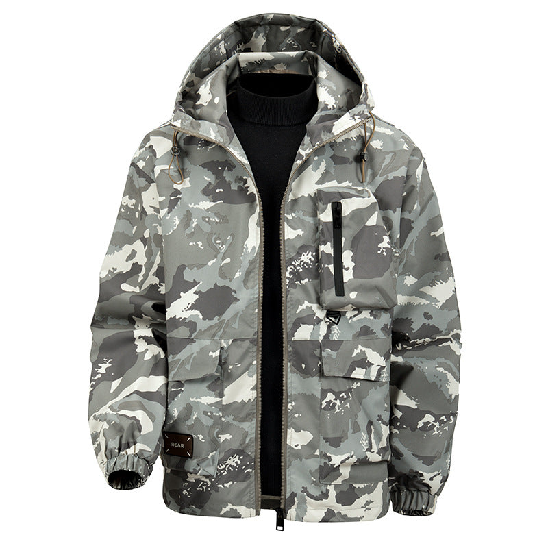 Nomad | Camouflage Hooded Zip Jacket