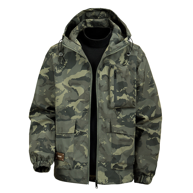 Nomad | Camouflage Hooded Zip Jacket