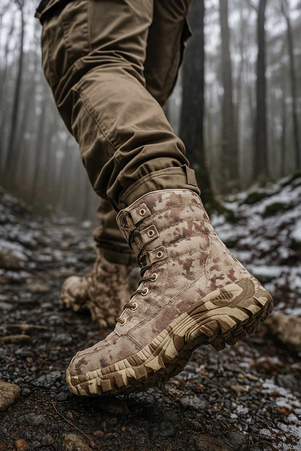 Warborn | Outrider™ Camouflage Biker Boots